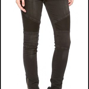 Free People Black Moto Jeans